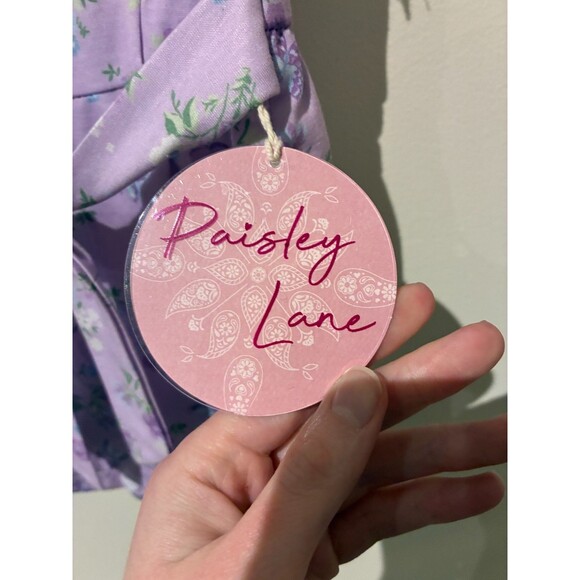 NWT Paisley Lane Purple Floral Romper - Girls 5 - Picture 3 of 3